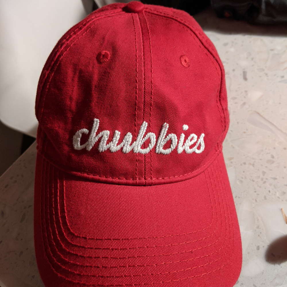 Chubbies Adjustable Red Hat